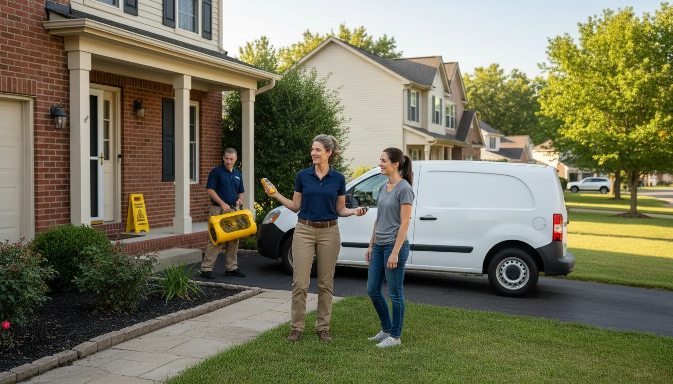 Residential water damage restoration in Chatham, MI